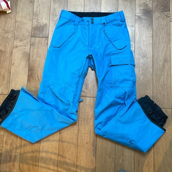 Burton Men's winter ski snowboarding Cargo Pants S Blue relaxed fit waterproof - Picture 10 of 13